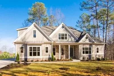 New American House Plan with Main Floor Master and Bonus Over Garage