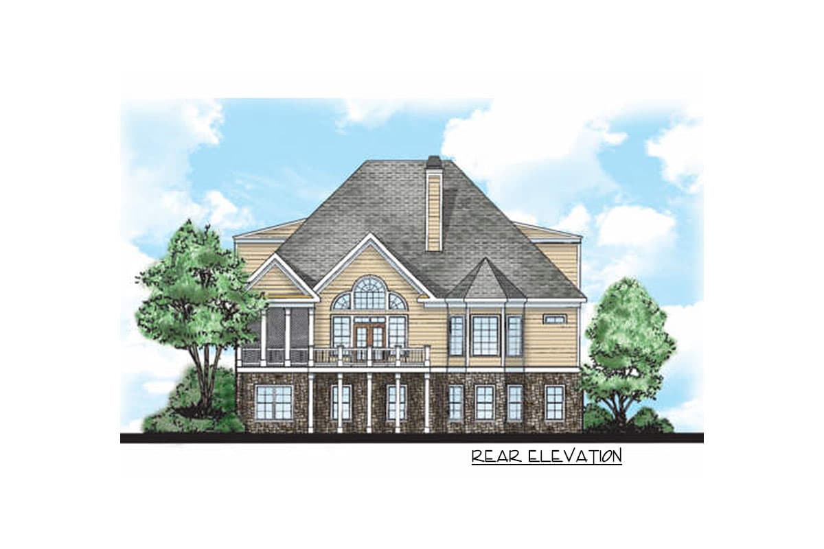 Plan 710254BTZ: 4-Bed House Plan with Vaulted Family Room with Loft Overlook - Image #12 - Craftsman, Southern