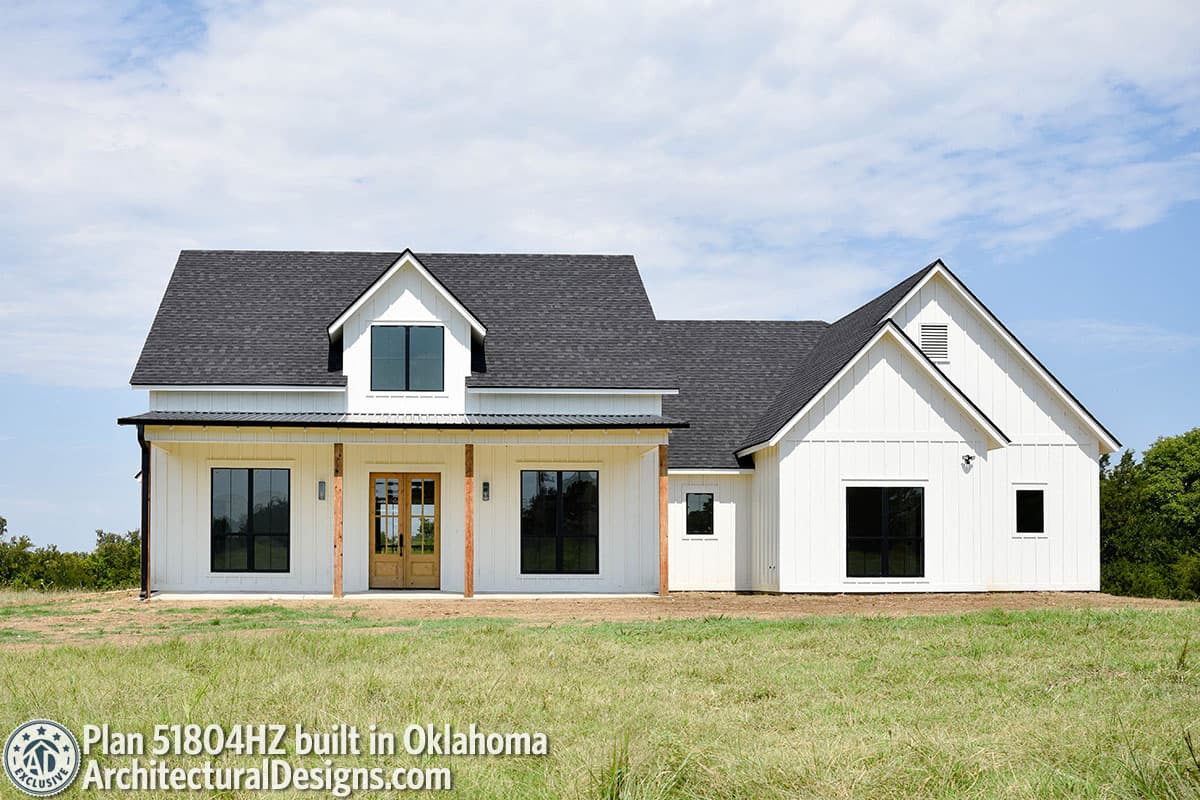 Plan 51804HZ: Modern Farmhouse Plan with 10-Foot-Deep Rear Porch and a Bonus Room - 2112 Sq Ft - Image #10 - Country, Farmhouse, Modern Farmhouse, New American, Southern