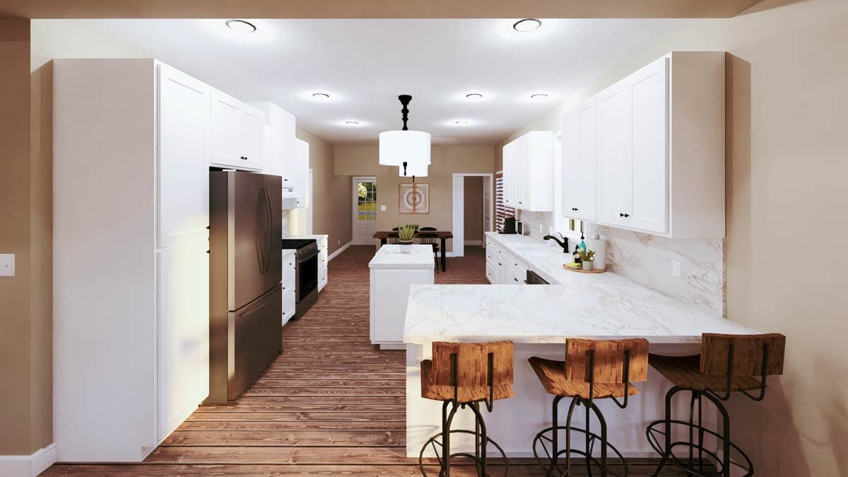 Plan 25000DH: One-Level Craftsman House Plan with Screened Porch - 1587 Sq Ft - Image #6 - Craftsman, Traditional