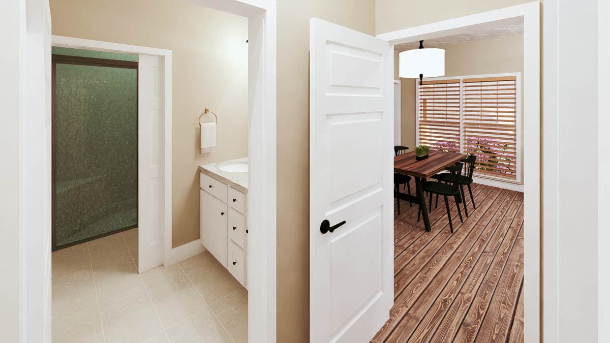 Plan 25000DH: One-Level Craftsman House Plan with Screened Porch - 1587 Sq Ft - Image #8 - Craftsman, Traditional