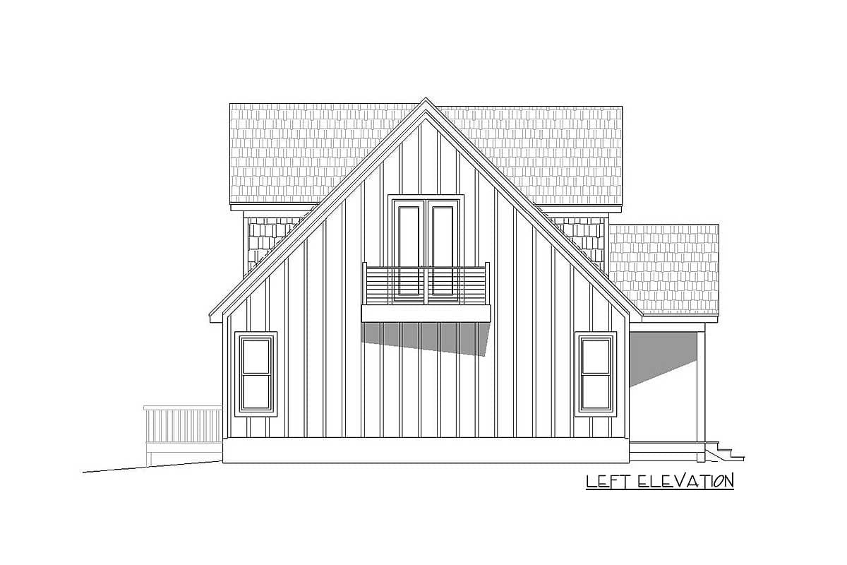 Plan 68622VR: Two-story Mountain Home Plan with Vaulted Master Loft - Image #18 - Cottage, Country, Craftsman, Mountain, Rustic, Vacation