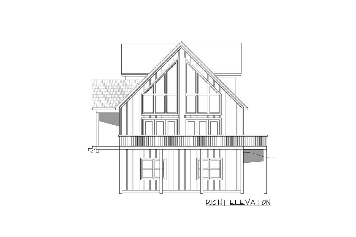 Plan 68622VR: Two-story Mountain Home Plan with Vaulted Master Loft - Image #19 - Cottage, Country, Craftsman, Mountain, Rustic, Vacation
