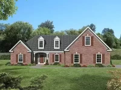 Traditional 3-Bed House Plan with Bonus Level Above Garage - 2400 Sq Ft