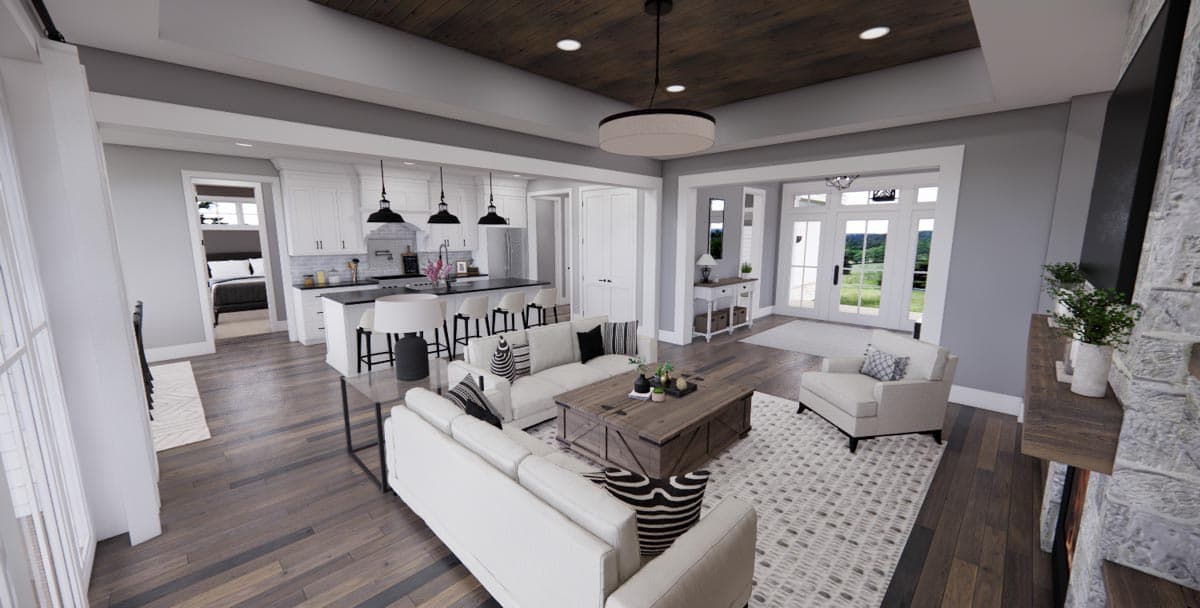 Plan 14681RK: 3-Bed Modern Farmhouse Plan with Multiple Garage Options - Image #7 - Craftsman, Farmhouse, Modern Farmhouse, New American