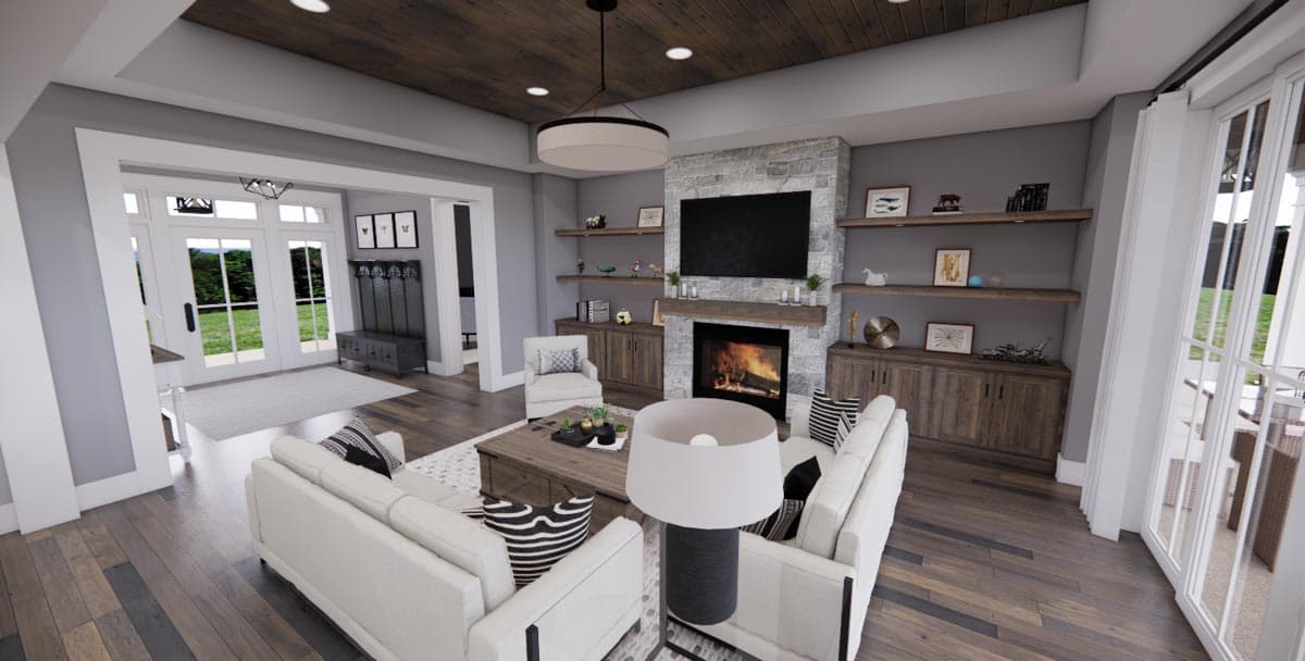 Plan 14681RK: 3-Bed Modern Farmhouse Plan with Multiple Garage Options - Image #8 - Craftsman, Farmhouse, Modern Farmhouse, New American