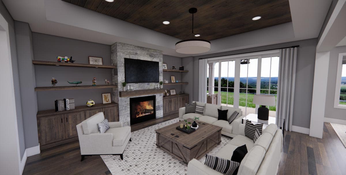 Plan 14681RK: 3-Bed Modern Farmhouse Plan with Multiple Garage Options - Image #9 - Craftsman, Farmhouse, Modern Farmhouse, New American