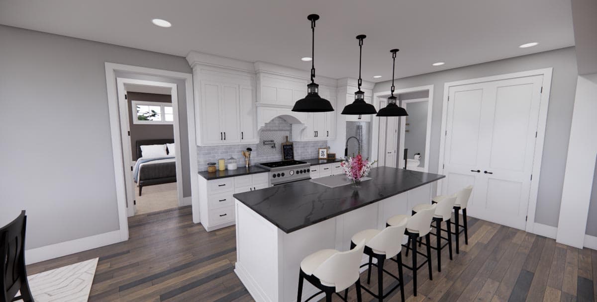 Plan 14681RK: 3-Bed Modern Farmhouse Plan with Multiple Garage Options - Image #10 - Craftsman, Farmhouse, Modern Farmhouse, New American