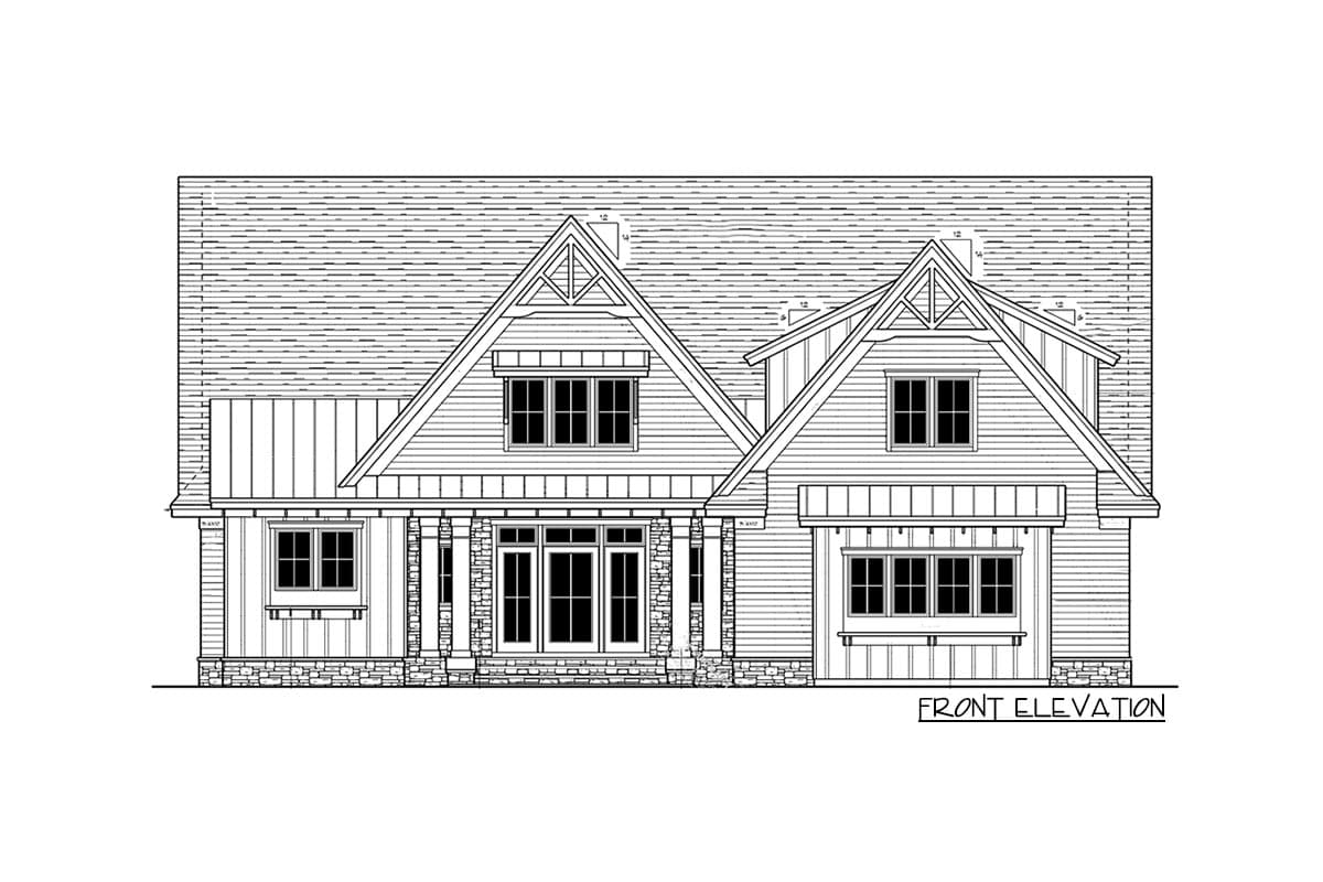 Plan 14681RK: 3-Bed Modern Farmhouse Plan with Multiple Garage Options - Image #36 - Craftsman, Farmhouse, Modern Farmhouse, New American