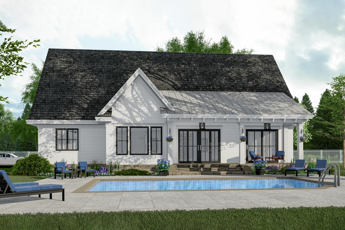 Plan 14681RK: 3-Bed Modern Farmhouse Plan with Multiple Garage Options - Image #5 - Craftsman, Farmhouse, Modern Farmhouse, New American