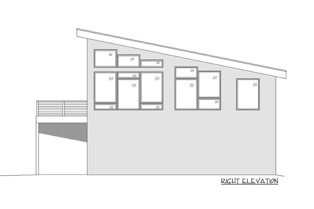 Plan 68627VR: Expanded Modern Carriage House Plan with Sun Deck - 1309 Sq Ft - Image #5 - Southern, Traditional