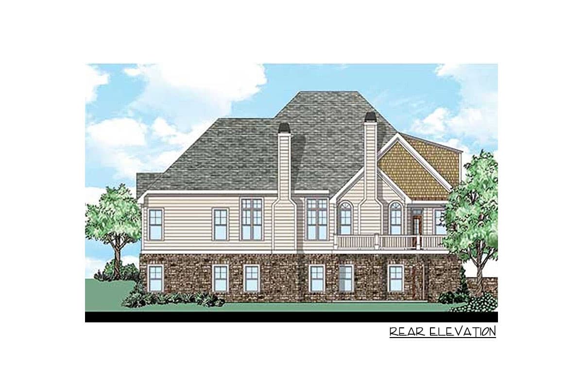 Plan 710258BTZ: Two-story House Plan with Main-floor Master Suite - Image #12 - Traditional
