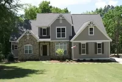 Two-Story New American House Plan with First-Floor Master Suite