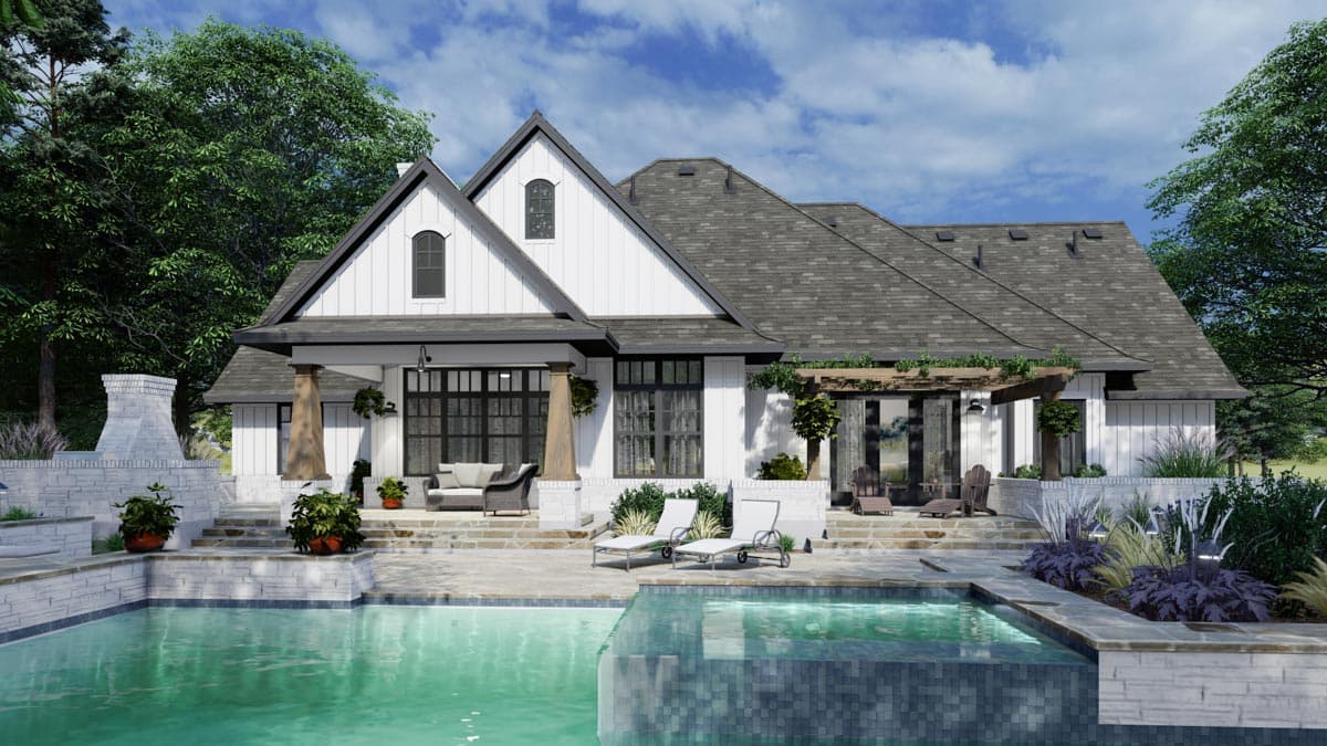 Plan 16911WG: Classic French Country Home Plan with Ample Outdoor Living - Image #6 - Country, European, French Country, Southern, Traditional