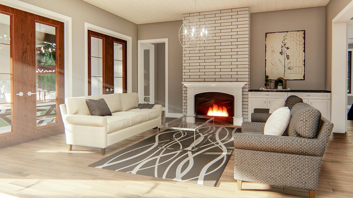 Plan 62777DJ: Beautiful Modern Farmhouse Plan with Split Bedrooms - Image #8 - Country, Farmhouse, Modern Farmhouse, New American, Ranch