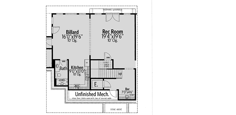 Plan 24397TW: Spacious Mountain Home Plan with Lower-level In-law Suite - Floor Plan - Optional Lower Level - Country, Craftsman, Mountain, Vacation