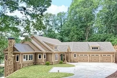 Spacious Mountain Home Plan with Lower-level In-law Suite