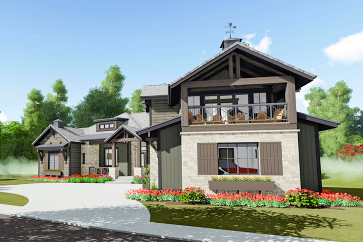 Plan 64474SC: Mountain Craftsman Home Plan with Optional Bonus Level - Image #20 - Country, Craftsman, Mountain, New American, Rustic, Transitional