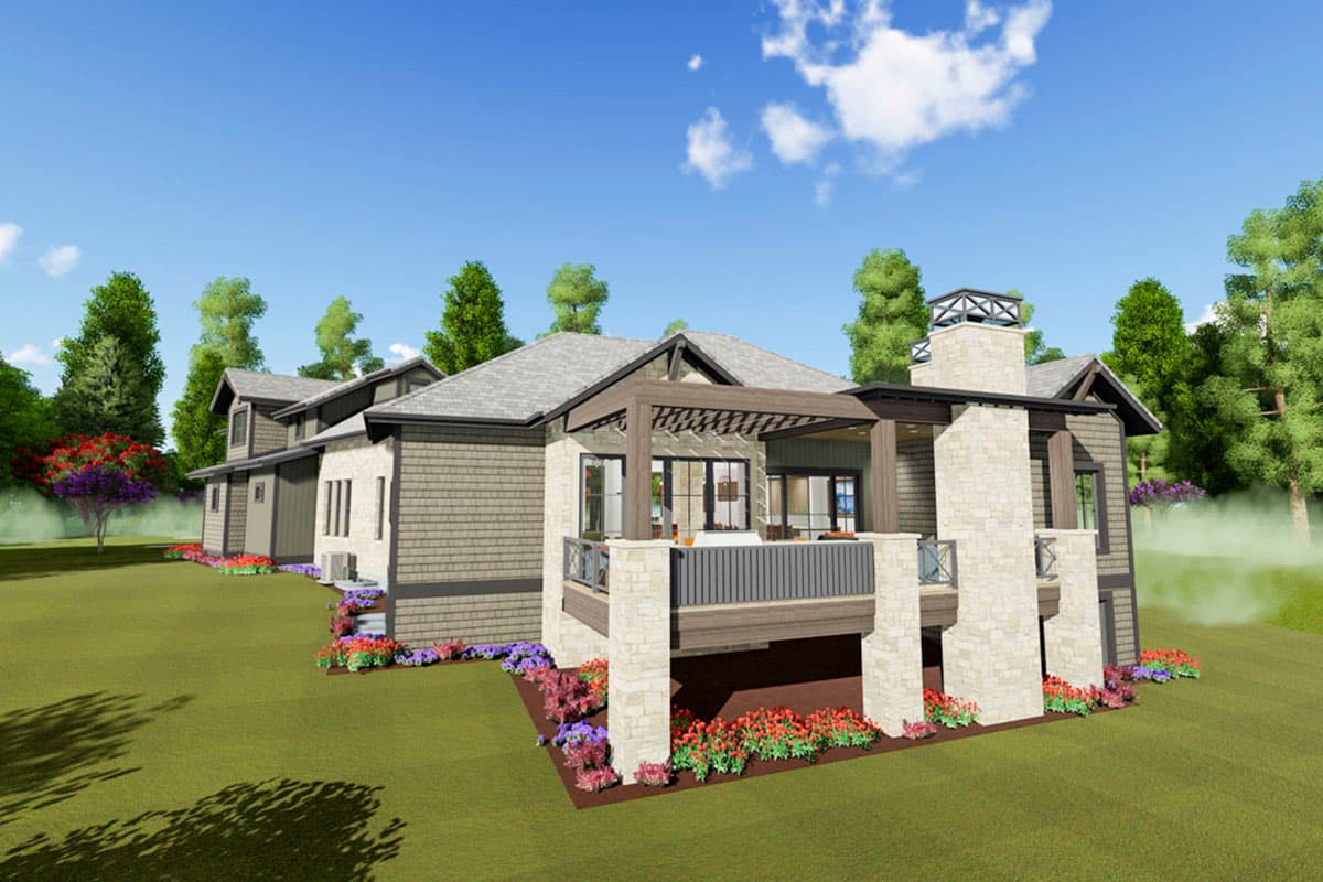 Plan 64474SC: Mountain Craftsman Home Plan with Optional Bonus Level - Image #22 - Country, Craftsman, Mountain, New American, Rustic, Transitional