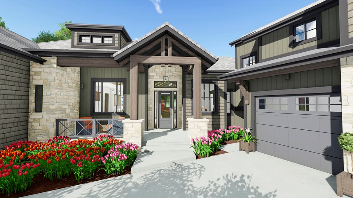 Plan 64474SC: Mountain Craftsman Home Plan with Optional Bonus Level - Image #24 - Country, Craftsman, Mountain, New American, Rustic, Transitional