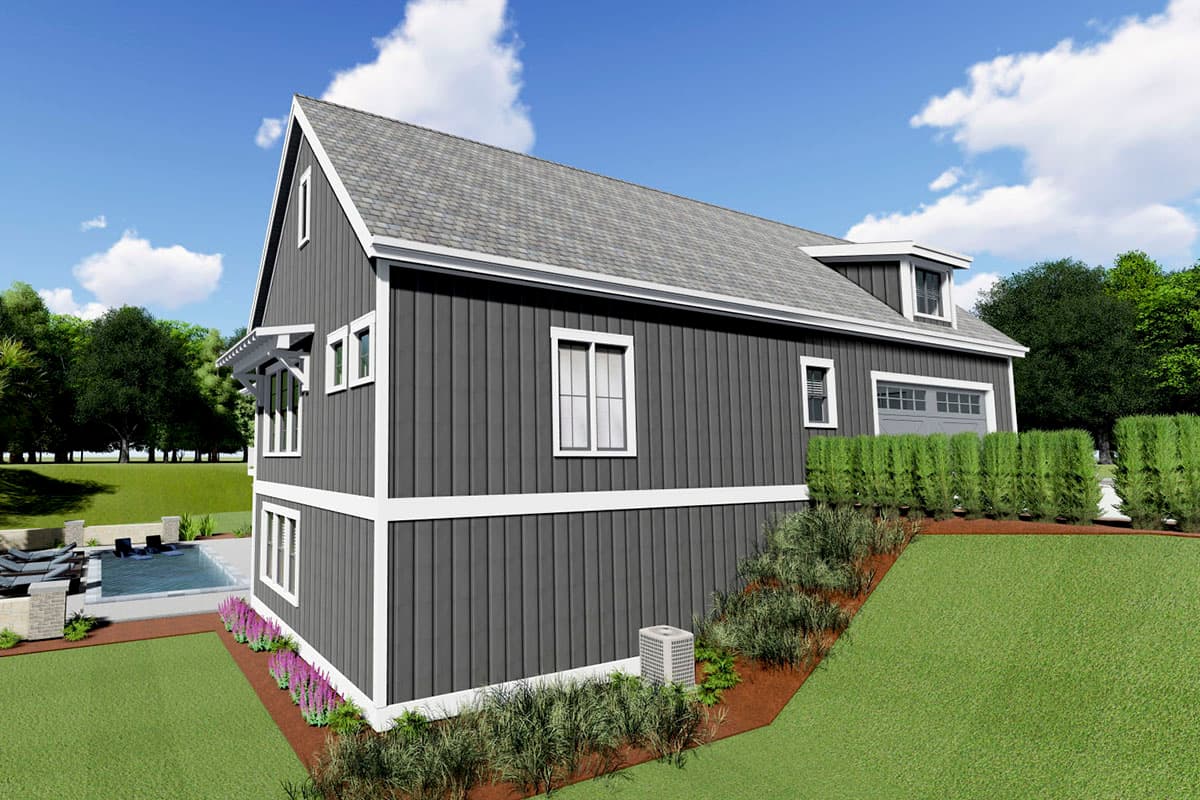Plan 64471SC: Gorgeous Farmhouse Plan for a Rear-sloping Lot - Image #10 - Cottage, Craftsman, Farmhouse, Modern Farmhouse