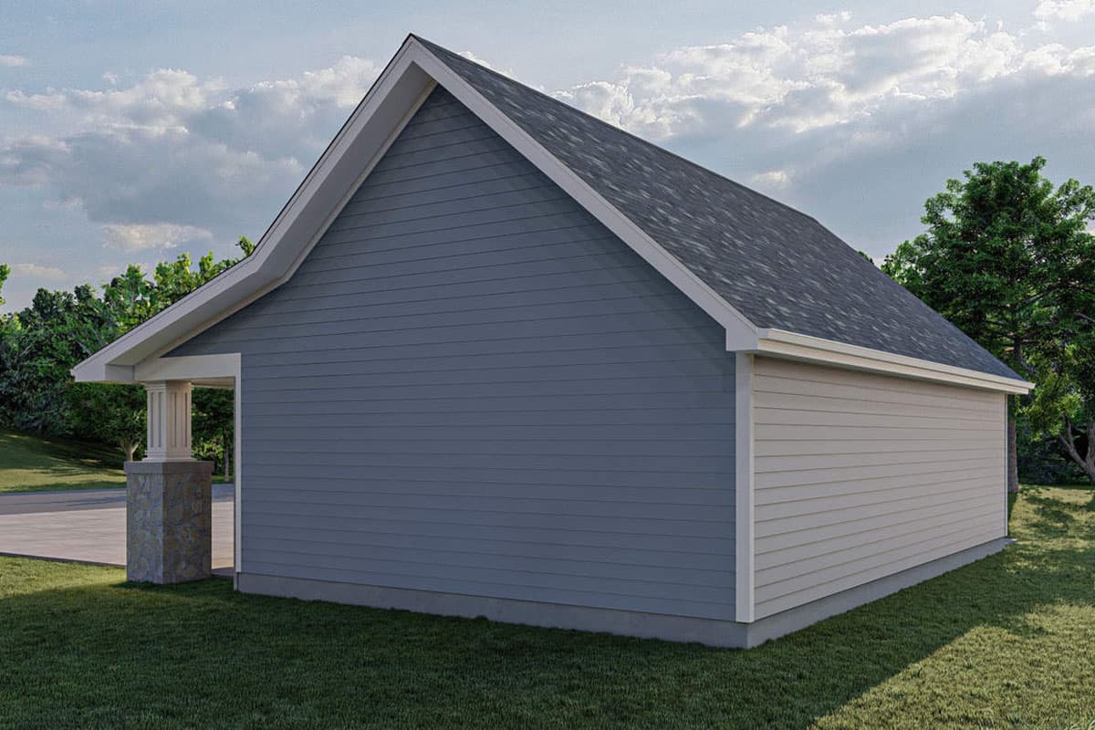 Plan 62781DJ: 3-Car Craftsman-Style Detached Garage Plan - Image #4