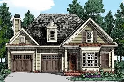2-Bed Empty-Newster or Single Professional House Plan