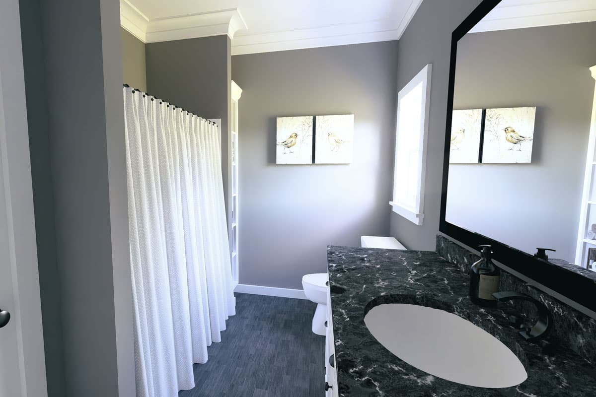Plan 25005DH: 3-Bed Country Plan with Open Layout - 1320 Sq Ft - Image #12 - Cabin, Cottage, Country