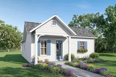 3-Bed Country Plan with Open Layout - 1320 Sq Ft