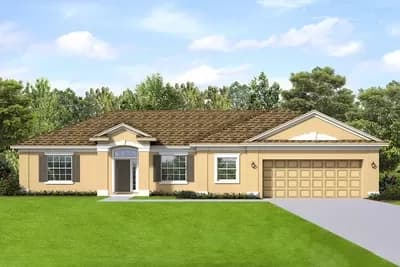 One-level House Plan with Open Layout
