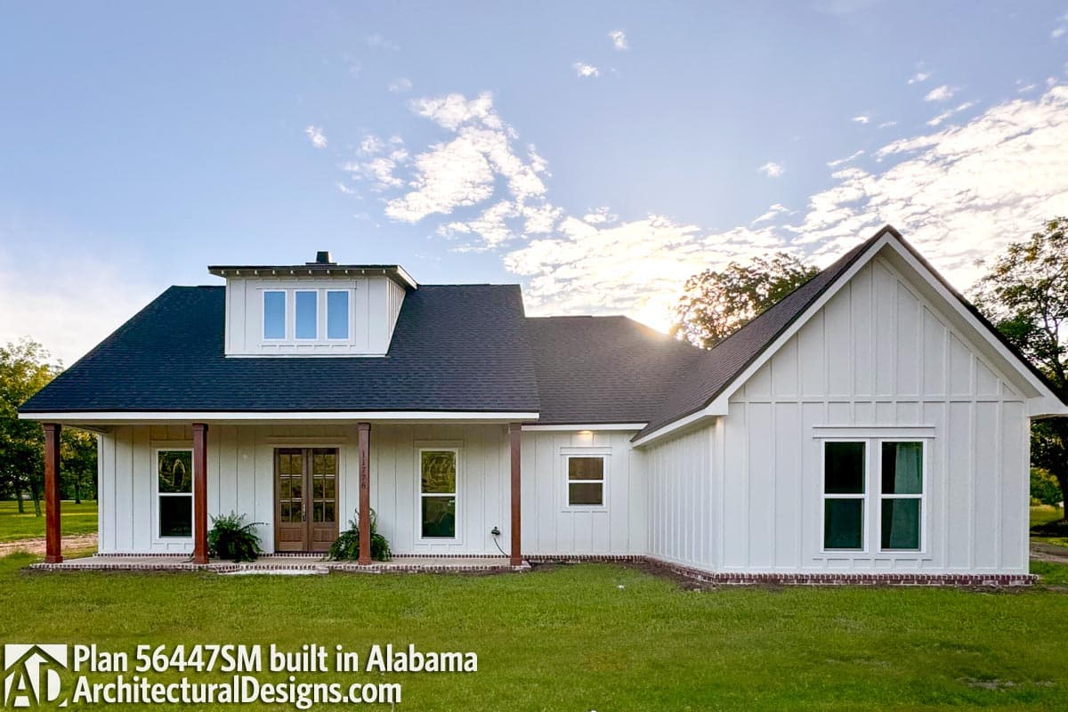 build gallery item - Farmhouse Plan 56447SM Comes to Life in Mississippi