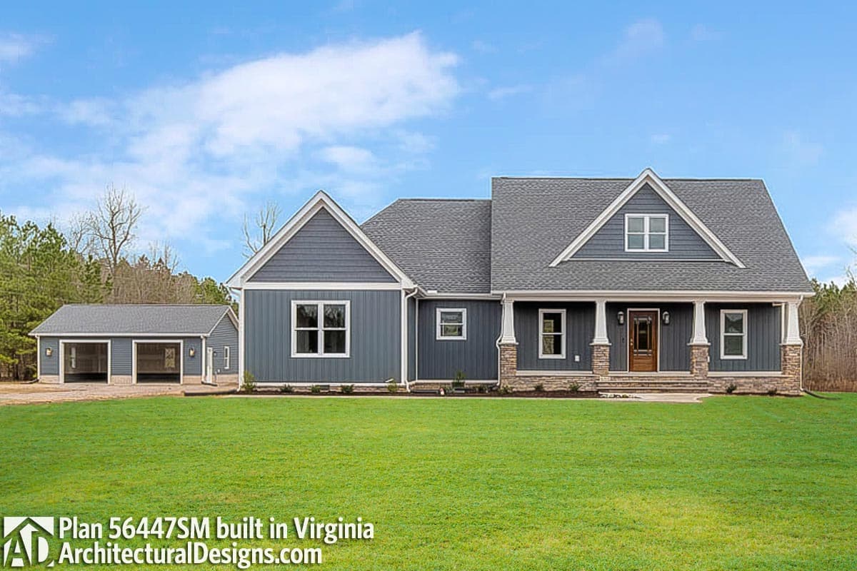 build gallery item - Farmhouse Plan 56447SM Comes to Life in Virginia, again!