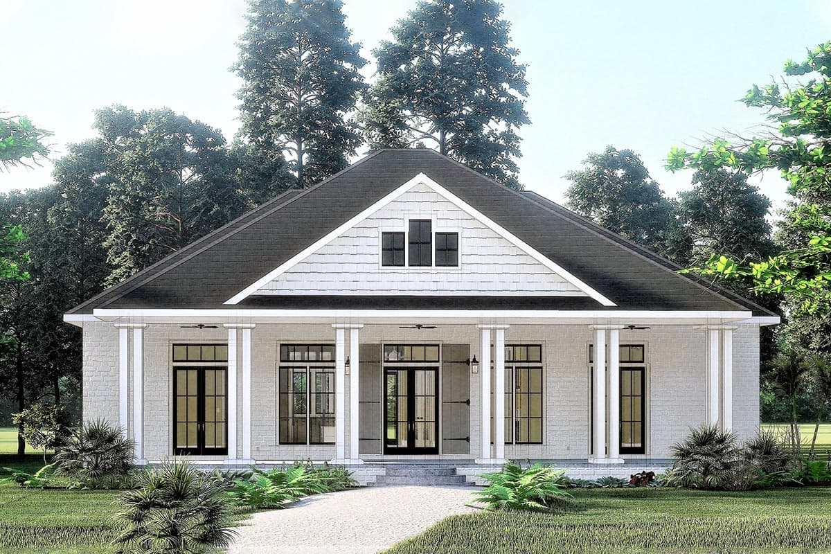 Plan 25007DH: Country Home Plan with 11-Foot-Deep Front Porch - 2160 Sq Ft - Image #12 - Country, New American, Ranch, Southern