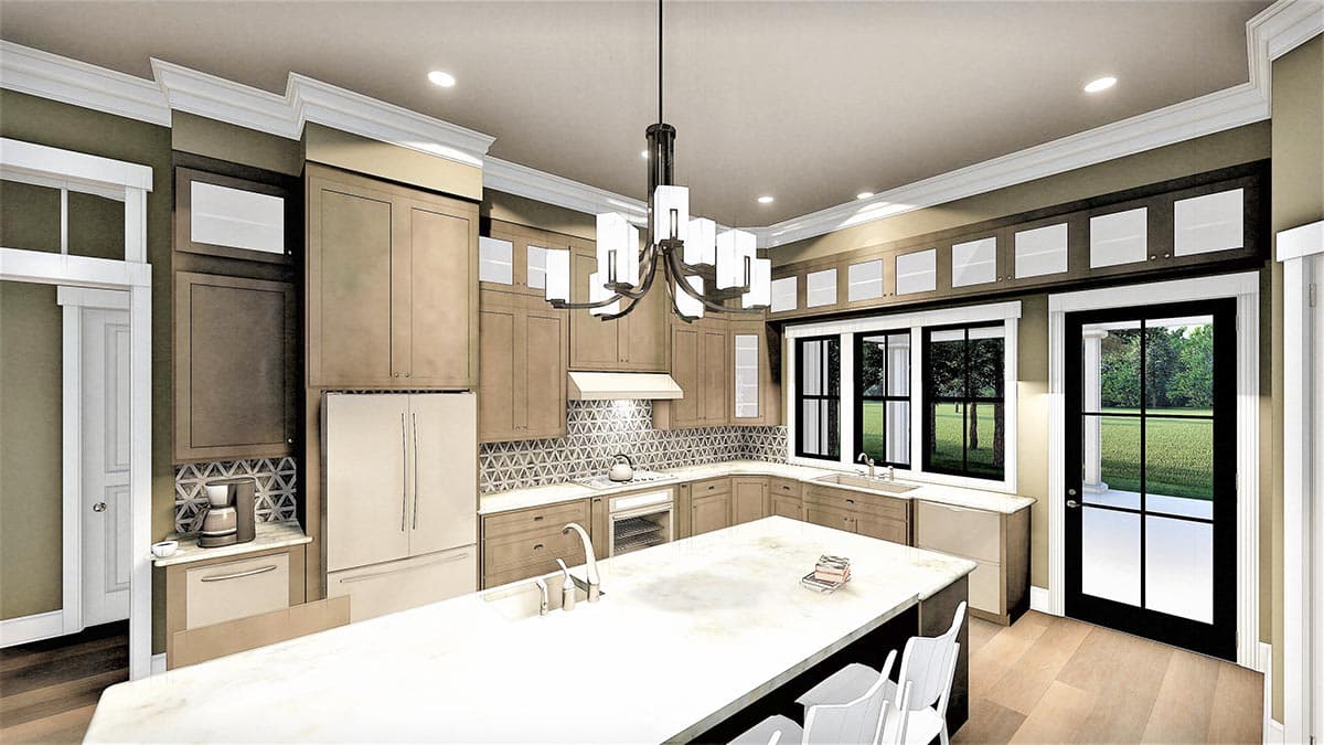 Plan 25007DH: Country Home Plan with 11-Foot-Deep Front Porch - 2160 Sq Ft - Image #7 - Country, New American, Ranch, Southern