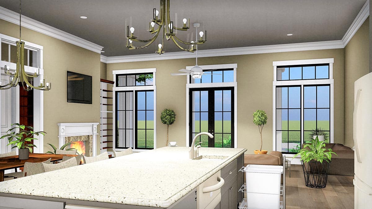 Plan 25007DH: Country Home Plan with 11-Foot-Deep Front Porch - 2160 Sq Ft - Image #9 - Country, New American, Ranch, Southern