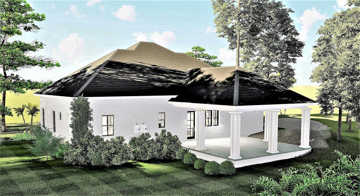 Plan 25007DH: Country Home Plan with 11-Foot-Deep Front Porch - 2160 Sq Ft - Image #14 - Country, New American, Ranch, Southern