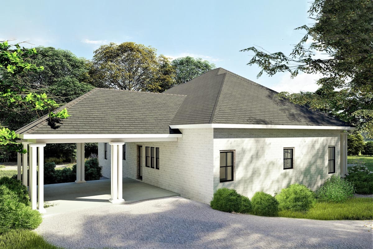 Plan 25007DH: Country Home Plan with 11-Foot-Deep Front Porch - 2160 Sq Ft - Image #5 - Country, New American, Ranch, Southern