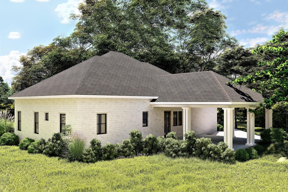 Plan 25007DH: Country Home Plan with 11-Foot-Deep Front Porch - 2160 Sq Ft - Image #4 - Country, New American, Ranch, Southern