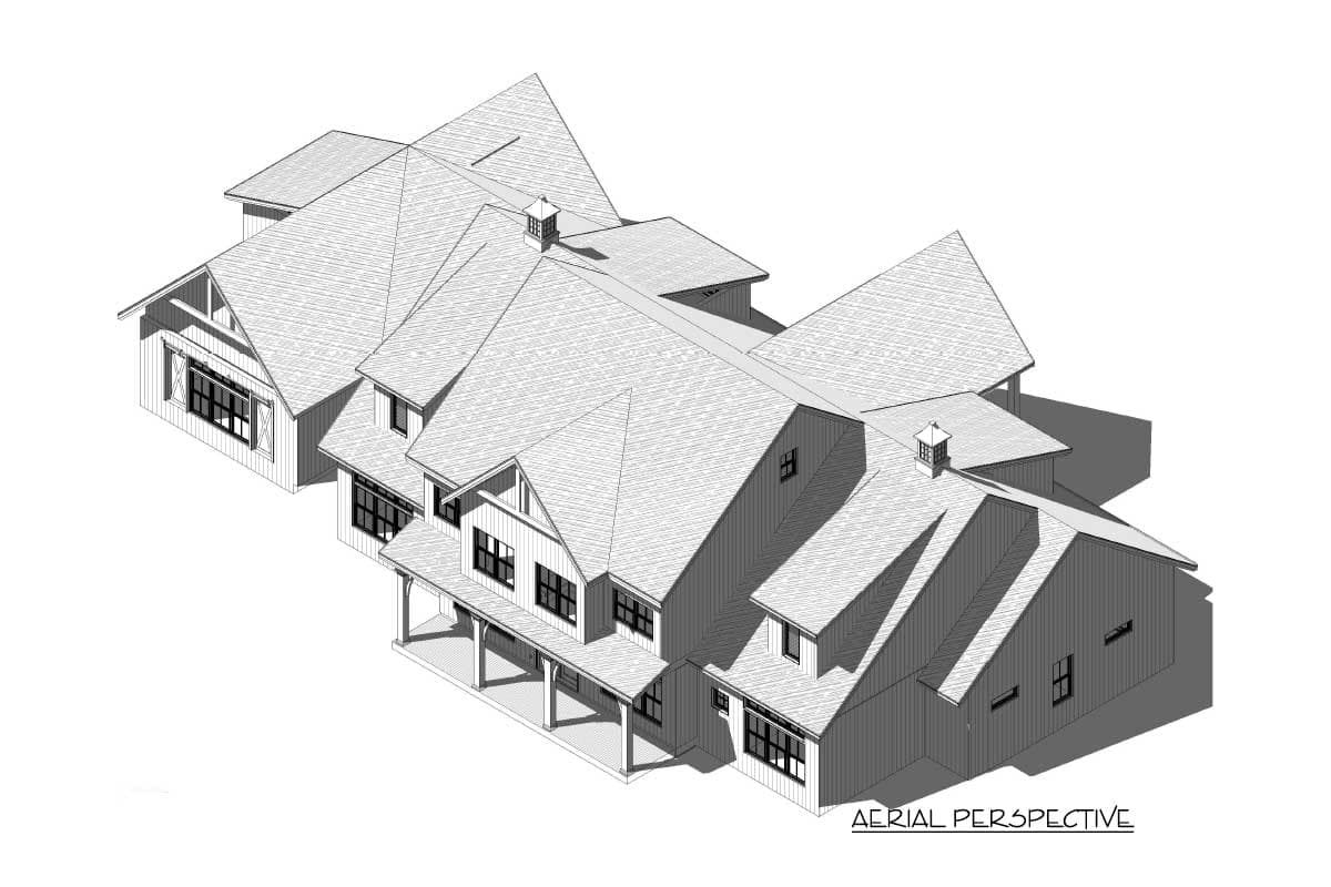 Plan 46394LA: Sophisticated Farmhouse Plan with Two-Story Great Room - Image #9 - Country, Craftsman, Farmhouse, Modern Farmhouse