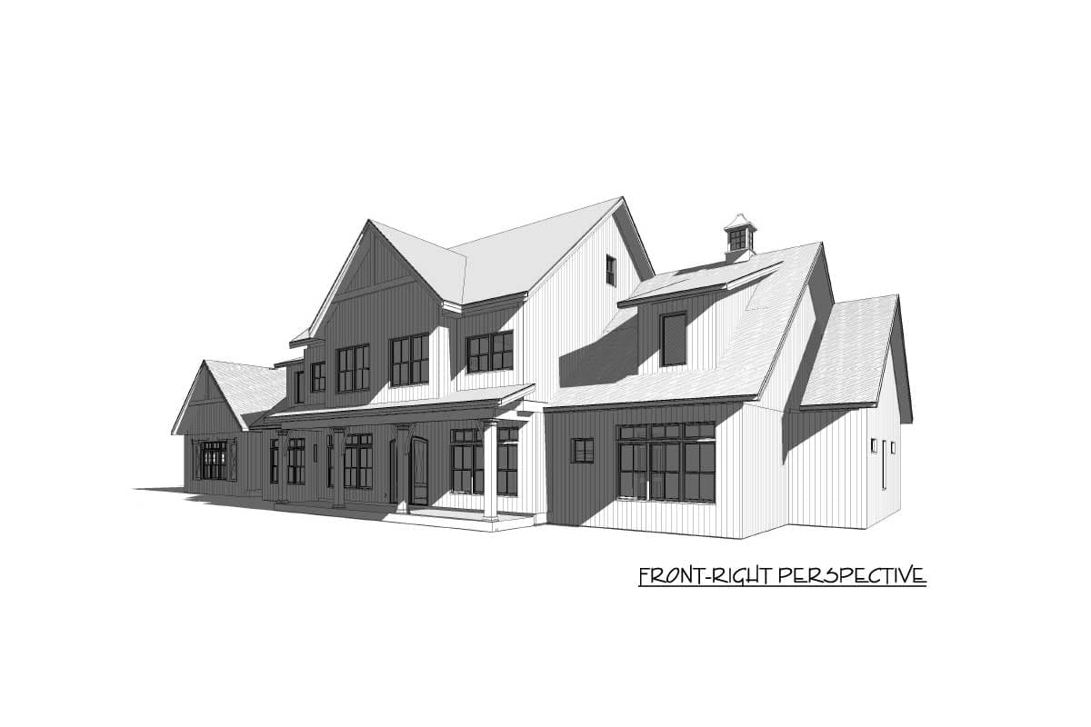 Plan 46394LA: Sophisticated Farmhouse Plan with Two-Story Great Room - Image #7 - Country, Craftsman, Farmhouse, Modern Farmhouse
