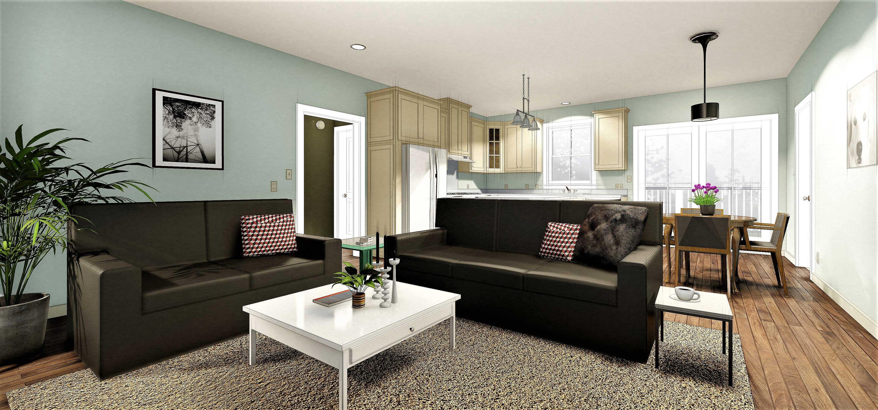 Plan 25008DH: 3-Bed Ranch Home Plan with Split Bedrooms - 1311 Sq Ft - Image #8 - Cottage, Country, New American, Ranch, Southern