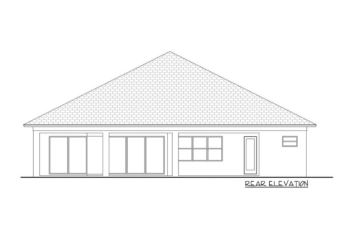 Plan 86087BW: Contemporary Southern House Plan with Large Covered Lanai - 2400 Sq Ft - Image #4 - Coastal Contemporary, Contemporary, Florida-Style, Modern, Southern, Transitional