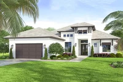 Contemporary Southern House Plan with Large Covered Lanai - 2400 Sq Ft