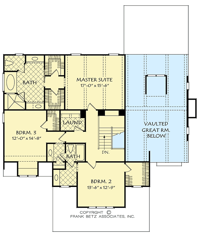 Plan 710281BTZ: 4-Bed Craftsman House Plan with Open Floor Plan - Floor Plan - 2nd Floor - Country, Craftsman