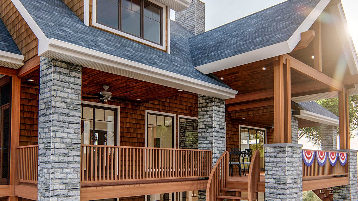 Plan 62783DJ: Rustic Craftsman-Style House Plan with Great Outdoor Entertaining Space - 2574 Sq Ft - Image #6 - Craftsman, Mountain, Shingle, Vacation
