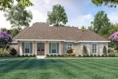 Acadian with Split Beds and Double Carport