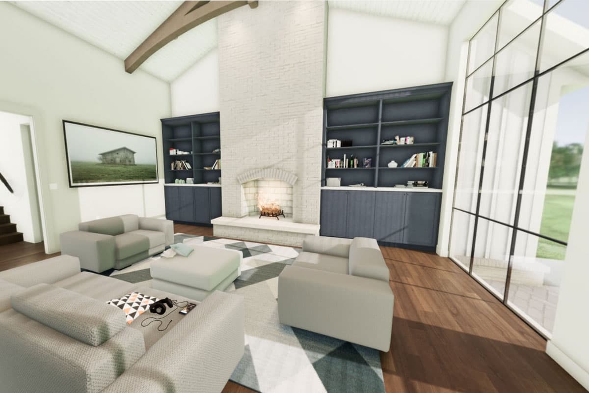 Plan 275004CMM:  5-Bed New American House Plan with Unique Angled Garage - 4838 Sq Ft - Virtual Tour Cover Image - Country, Craftsman, Farmhouse, Modern Farmhouse, New American, Northwest