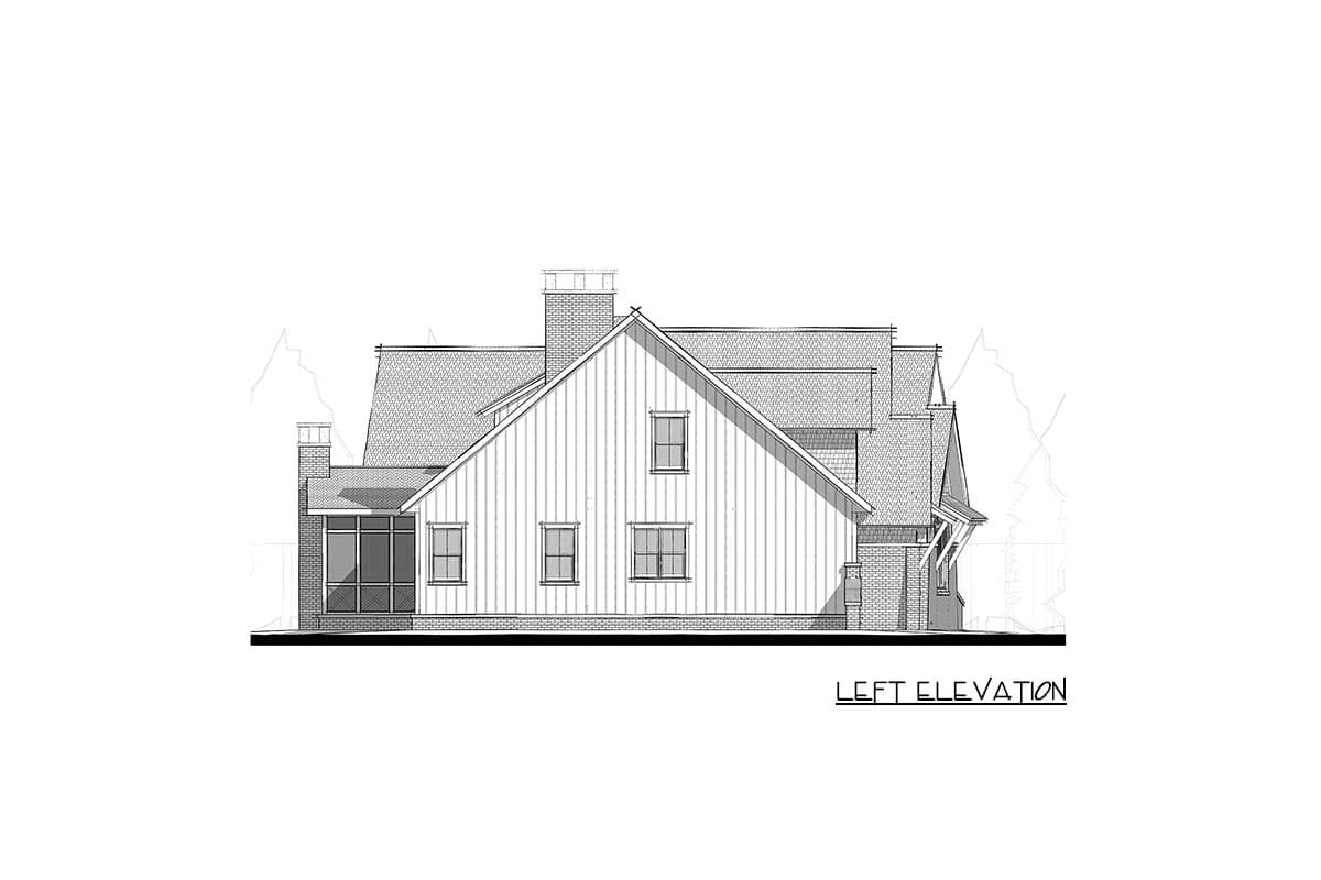 Plan 275006CMM: 5-Bed Modern Farmhouse Plan with Unique Angled Garage - Image #10 - Country, Craftsman, Farmhouse, Modern Farmhouse, New American, Transitional