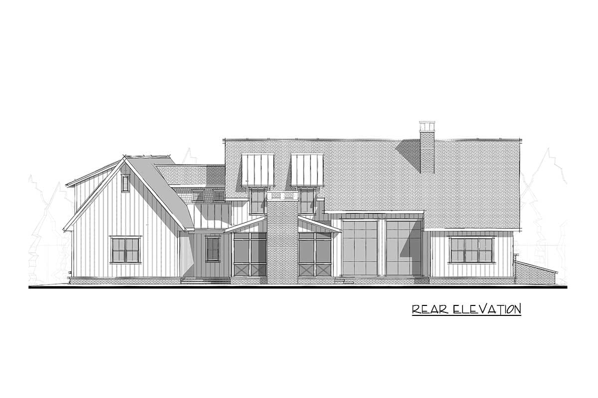 Plan 275006CMM: 5-Bed Modern Farmhouse Plan with Unique Angled Garage - Image #11 - Country, Craftsman, Farmhouse, Modern Farmhouse, New American, Transitional