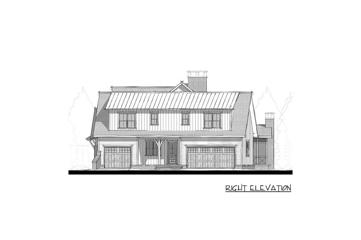 Plan 275007CMM: 3-Bed Modern Farmhouse Plan with Unique Angled Garage - Image #12 - Craftsman, Farmhouse, Modern Farmhouse, New American, Transitional